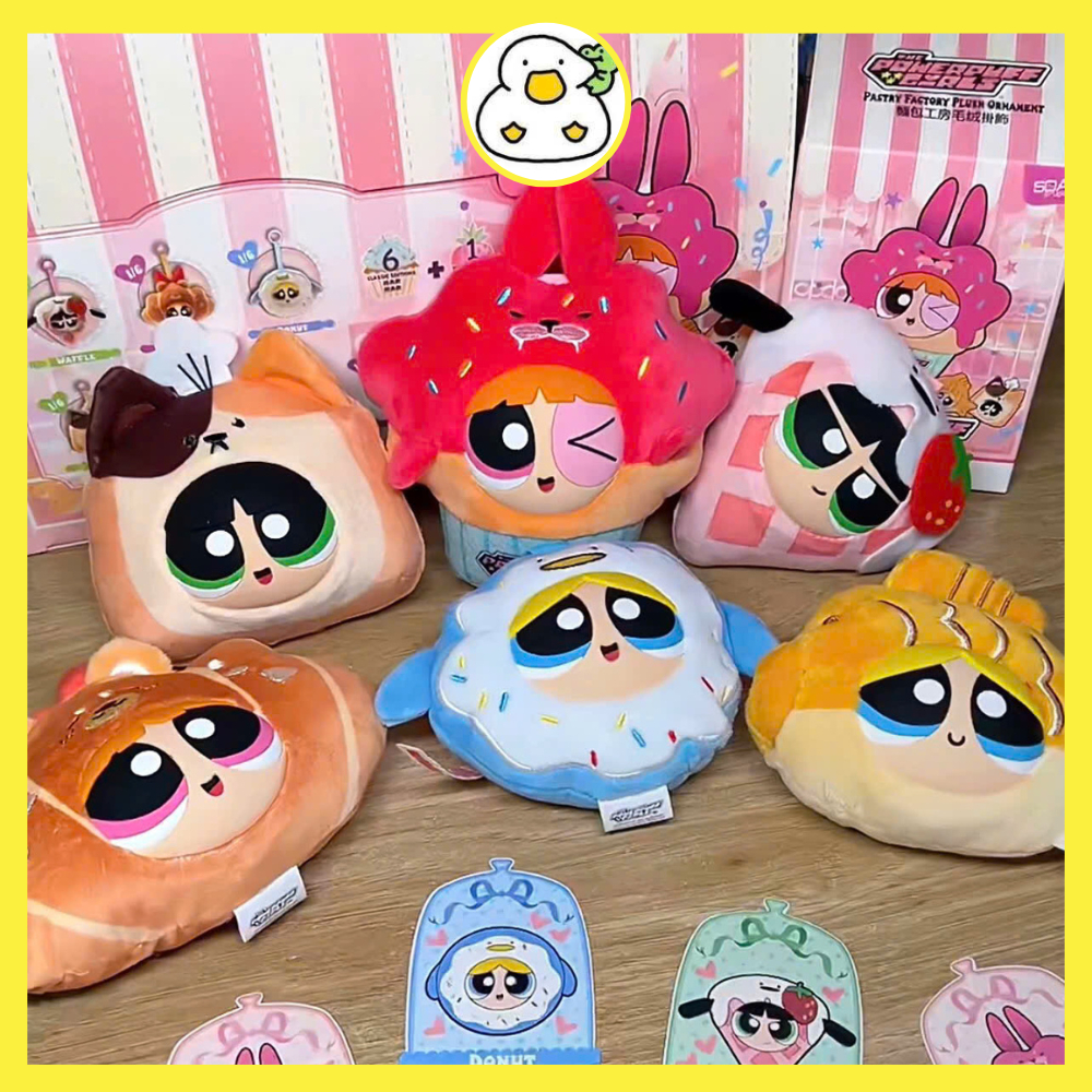 (Có sẵn) Blindbox Chính Hãng Móc Khóa Powerpuff Girls Cake - Hộp Mù Powerpuff Girls Bánh Ngọt SOAP S