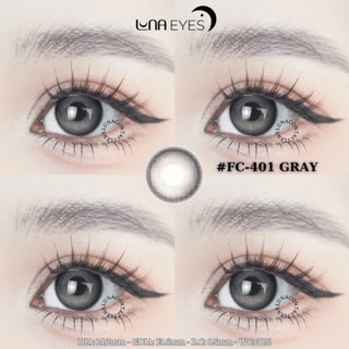   6M  Lens Kính áp tròng 401 gray JOLLY STORE giãn vừa 14.2mm LUNA EYES 