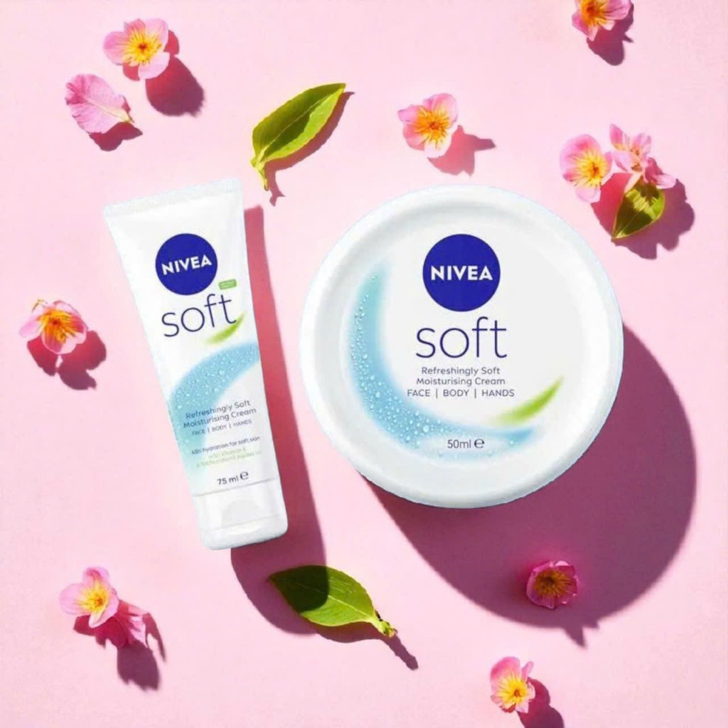 Kem Dưỡng Da Mềm Mịn Cho Mặt Và Body NIVEA Soft Moisturiser Cream