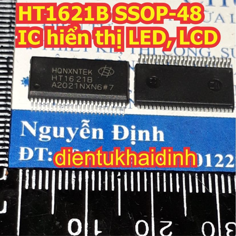 3 con HT1621B HT1621 TM1621B TM1621C 1621 SSOP-48 IC hiển thị LED, LCD kde3040
