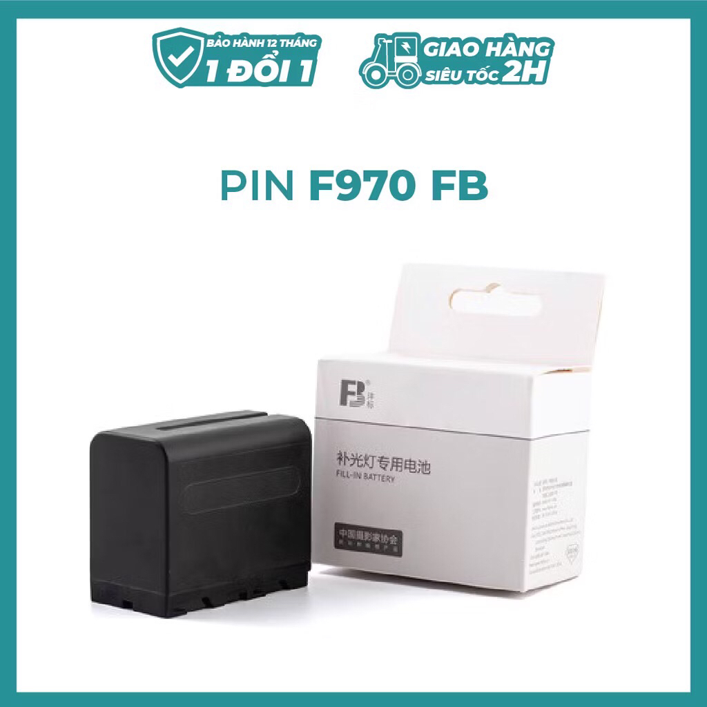 Pin đèn Led NP - F970 6600 - đèn quay phim FB NP F970 7.4V 6600mAh