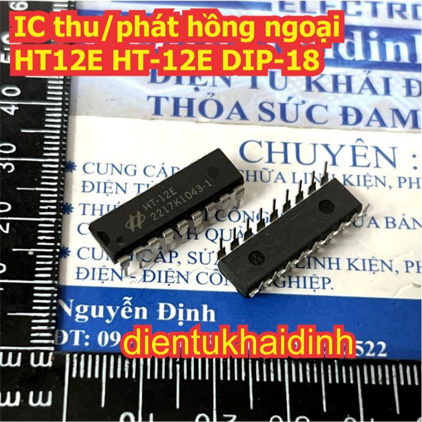 2 con HT12D HT12E HT12F HT12 HT-12E HT-12F HT-12D DIP-18 IC thu phát tín hiệu không dây RF hồng ngoạ