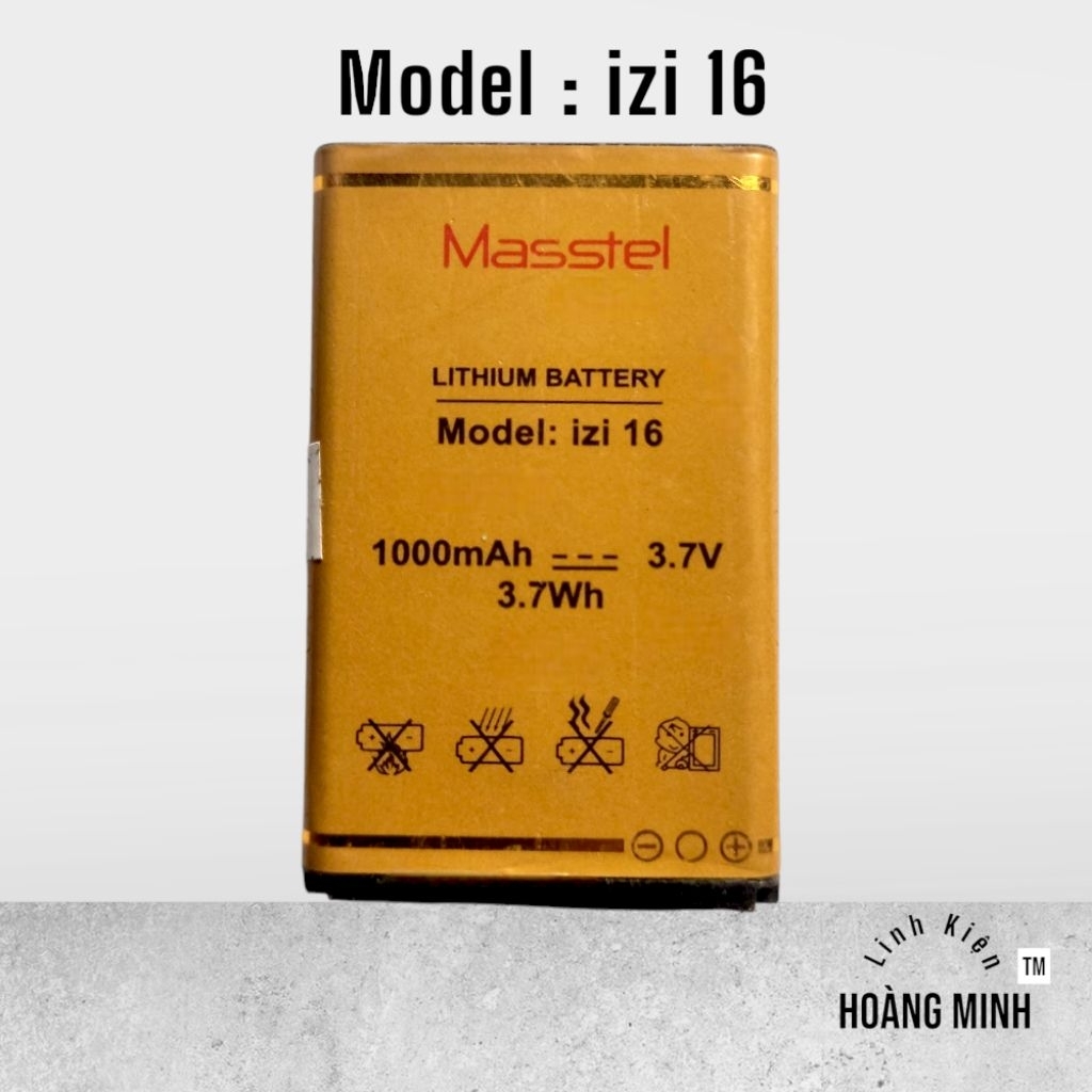 Pin Masstel izi 16 - 1000mAh Đã Qua Sử Dụng [1493]