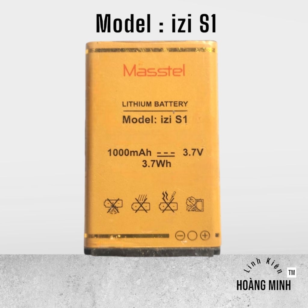Pin Masstel izi S1 - 1000mAh Đã Qua Sử Dụng [1495]