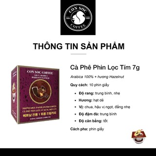 Cà phê Con Sóc Phin Lọc Tím 7g