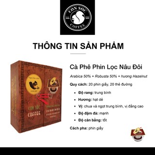Cà phê Con Sóc Phin Lọc Nâu Đôi