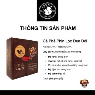 Cà phê Con Sóc Phin Lọc Đen Đôi