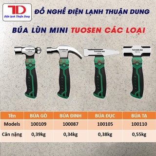 Búa Tuosen đa năng – Đúc nguyên khối, cầm chắc tay, dễ dùng trong không gian hẹp