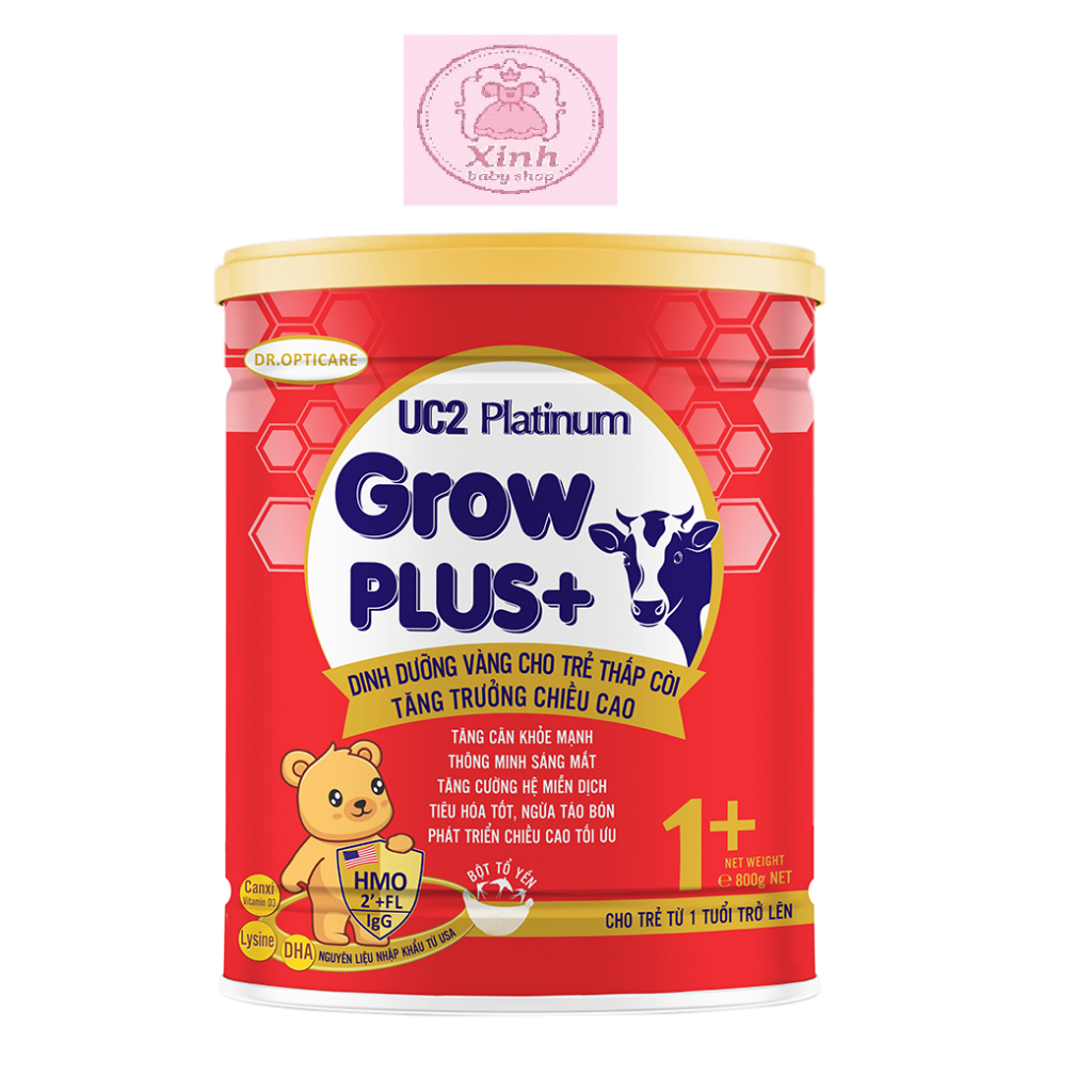 Sữa bột UC2 Platinum Grow Plus 1+ lon 800g (Cho Trẻ Từ 1 Tuổi Trở Lên)