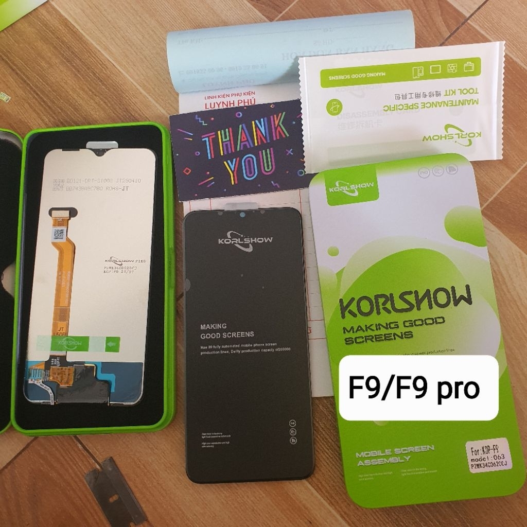 Màn hình oppo f9/f9 pro/realme 2 pro test ok tặng keo dán