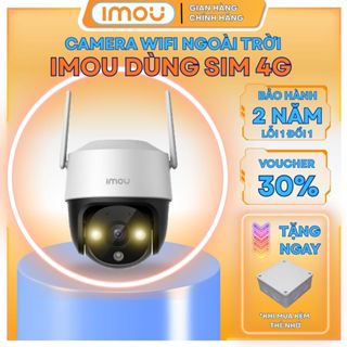  Camera Wifi Ngoài trời DÙNG SIM 4G IMOU S21FTP 2MB 1080P Màu Đêm Xoay 360 - Chính hãng 