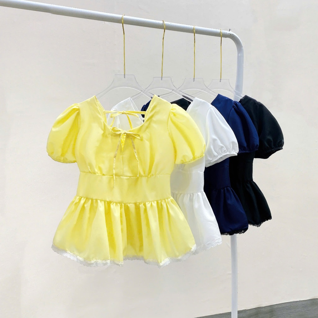 Tổng Hợp Áo Babydoll Bigsize Nữ Dáng Peplum Vạt Xòe Dễ Thương Cho Nàng Chubby 55-92kg | BigBuy360 - bigbuy360.vn