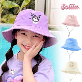  Mũ bucket tai bèo cho bé từ 3 -10 tuổi nón vành cụp nón kết bé trai bé gái in hình kuromi hellokitty dễ thương 