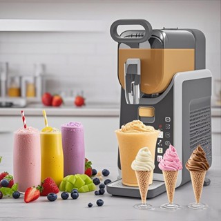 Máy Làm Kem , Máy Làm Kem Tại Nhà, Chức Năng Tự Động Vệ Sinh Hàng Chính Hãng