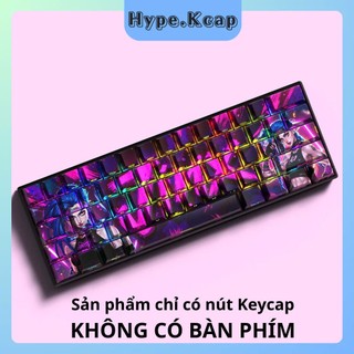 Keycap Jinx Liên Minh Huyền Thoại xuyên led Cherry Profile nhựa PBT dành cho bàn phím cơ