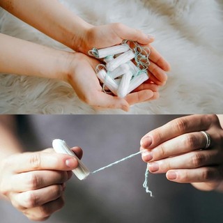 Hộp 16 miếng Băng vệ sinh dạng ống BELLA TAMPO chất liệu cotton, dễ sử dụng,  không gây dị ứng