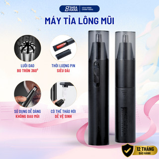 Máy tỉa lông mũi Sheahana tốc độ quay cao lưỡi dao kép an toàn khi sử dụng toàn thân rửa nước được dùng cho cả nam và nữ