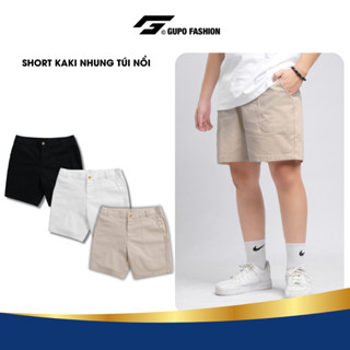  Quần Short Kaki Nhung Túi Nổi GUPO – GS03TN 