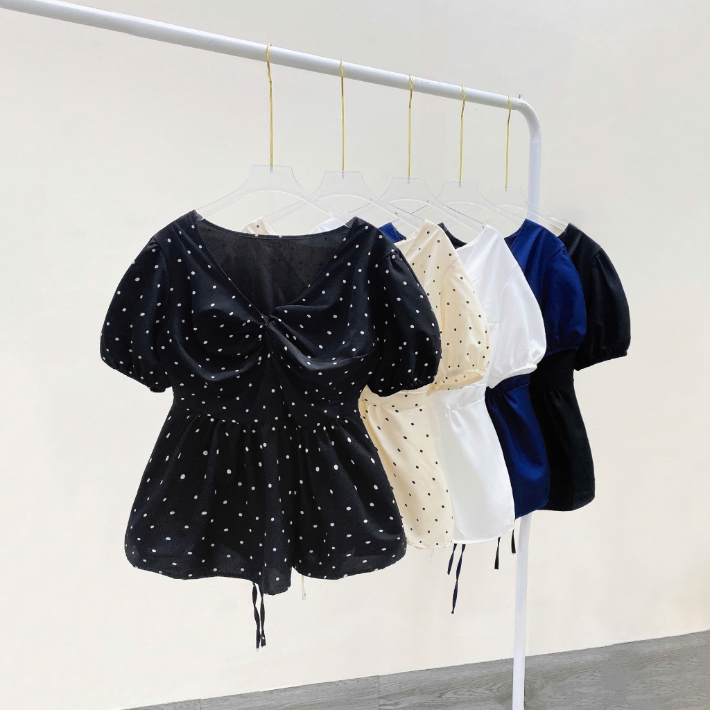 Tổng Hợp Áo Babydoll Bigsize Nữ Dáng Peplum Vạt Xòe Dễ Thương Cho Nàng Chubby 55-92kg | BigBuy360 - bigbuy360.vn