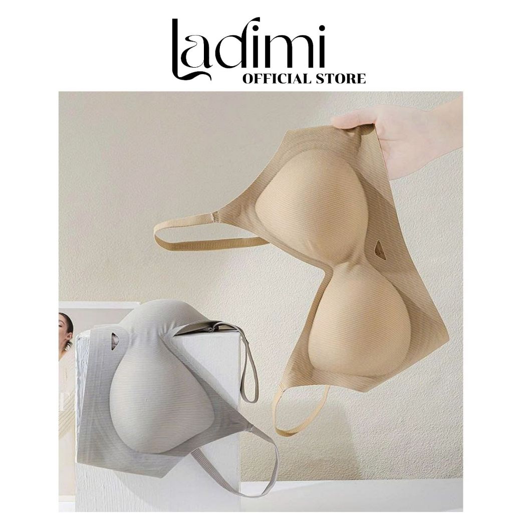 Áo Ngực Nữ Đúc Su LADIMI Nâng Vòng 1 Không Gọng Chất Su Tăm Mềm Mại Có Mút Đệm Thoáng Mát Mã AL109