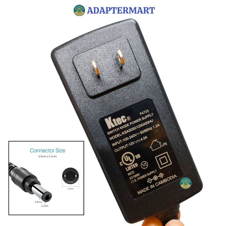 Nguồn màn hình AOC 12v 4a zin xịn - bảo hành 12 tháng
