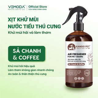  Xịt khử mùi nước tiểu chuồng trại và vật dụng chó mèo Sả Chanh & Coffee Kanoo Pet 500ml 