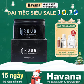 Sáp vuốt tóc ROUG Matte Clay cho tóc mỏng | Sáp Roug đen Singapore giữ nếp 24h , kiểm soát dầu thừa