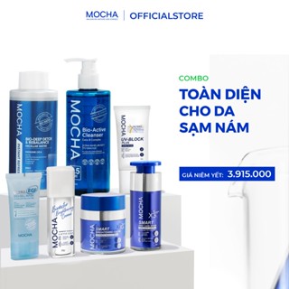 [MOCHA]  Combo Cải Thiện Nám Toàn Diện MOCHA , Bộ 7 Sản Phẩm Skincare Tặng 3 Quà