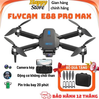 Flaycam mini giá rẻ, E88 Pro Max, Máy bay điều khiển Bản nâng cấp, dễ dàng cho người mới, Flaycam