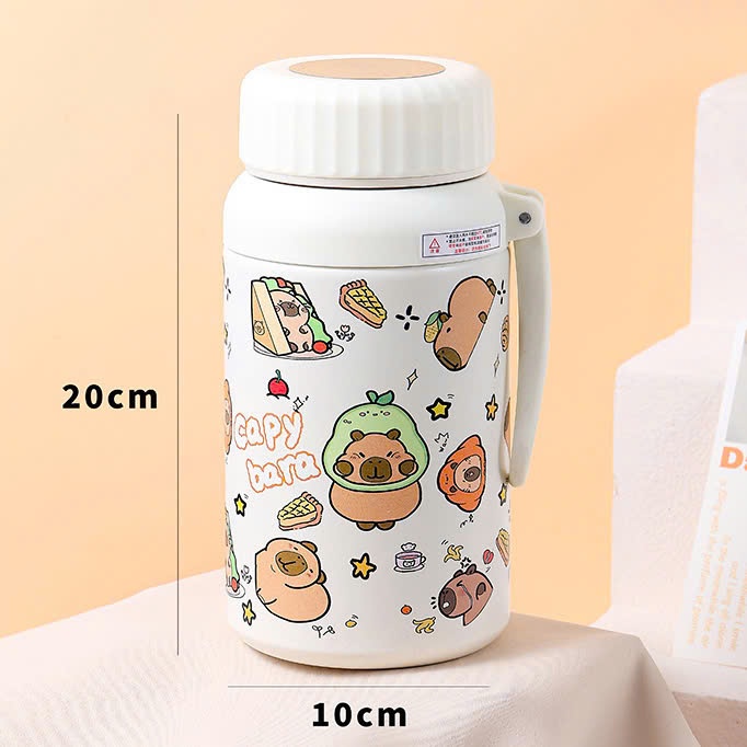 Bình giữ nhiệt NIUMI hoạ tiết dễ thương Fashion Cup 1000ml, inox 316 có lưới lọc trà tiện lợi | BigBuy360 - bigbuy360.vn