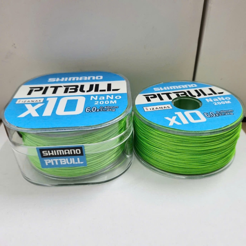 [XẢ HÀNG] Dây Dù Lure Shimano Pitbull X10 200m – Siêu Mịn, Siêu Khỏe  Tạp Hoá Đồ Câu 688 SHOP ĐỒ CÂU