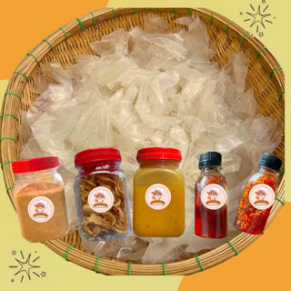 500G Bánh Tráng Phơi Sương Rìa Ủ Bơ Dẻo Mềm Kèm Muối Nhuyễn Ăn Vặt Cô Vy