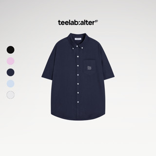 Áo Sơ Mi Tay Ngắn Teelab Eco Oxford Signature Logo Unisex Form Oversize Local Brand SS068