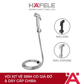 Vòi xịt vệ sinh có giá đỡ và dây cấp Chiba Hafele 589.34.920