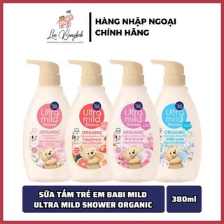  Sữa Tắm Trẻ Em Babi Ultra Mild Organic An Toàn Cho Bé Da Nhạy Cảm Không Làm Cay Mắt 380ml Thái Lan - LEEBANGKOK 