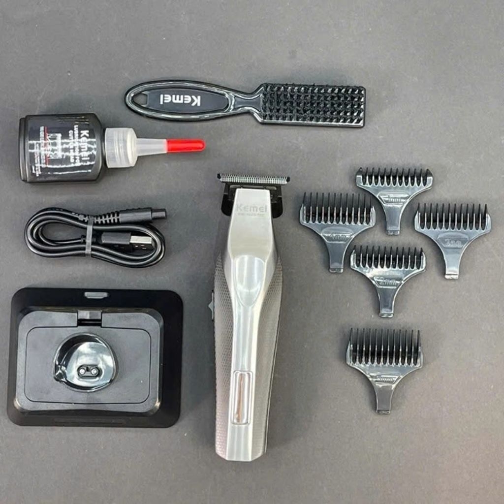 Tông Đơ Chấn Viền KM-3023-702 Mẫu Mới Chính Hãng Kemei Lưỡi Sắc Nét, Pin Khỏe - HS044