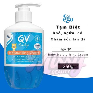   Nhập khẩu nguyên chiếc từ Úc Kem dưỡng da cho bé Ego QV Baby Moisturising Cream Úc 250gr 