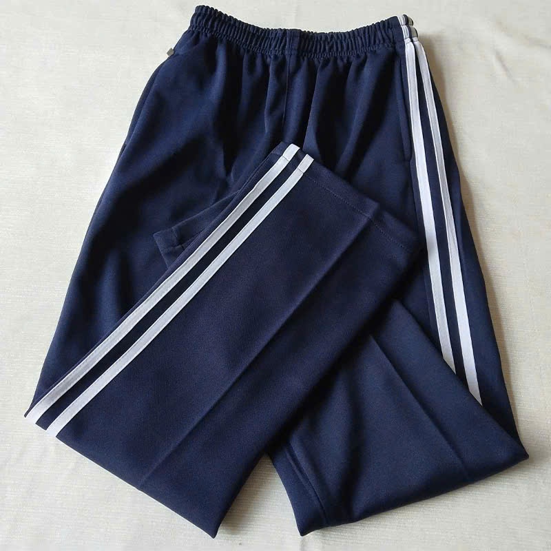 Quần Thể Dục Xanh Than viền 2 sọc, 3 sọc, Thể Chất Sinh Viên, học sinh Nam Nữ viền đủ màu