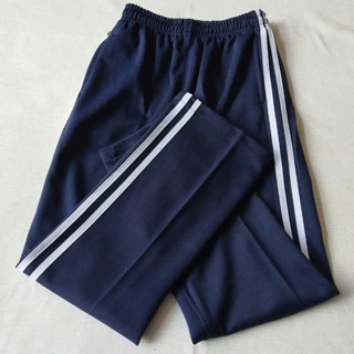 Quần Thể Dục Xanh Than viền 2 sọc, 3 sọc, Thể Chất Sinh Viên, học sinh Nam Nữ viền đủ màu