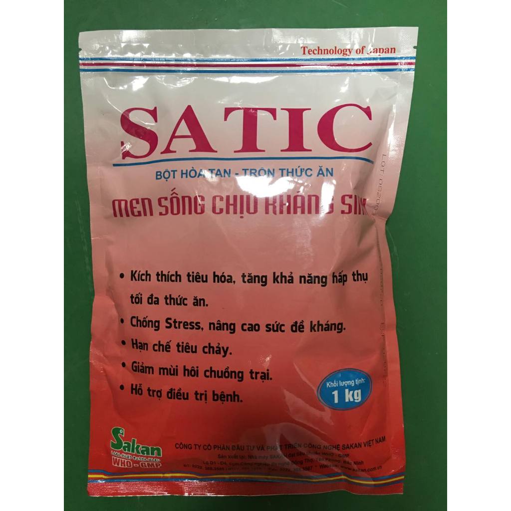 Men Satic Sakan tăng cường tiêu hóa