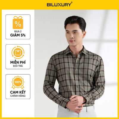 [T8_SALE 30%_HT] Áo Sơ Mi Nam Dài Tay 9SMDC580REU Biluxury Chống Nhăn Chống Tia Cực Tím Kháng Khuẩn