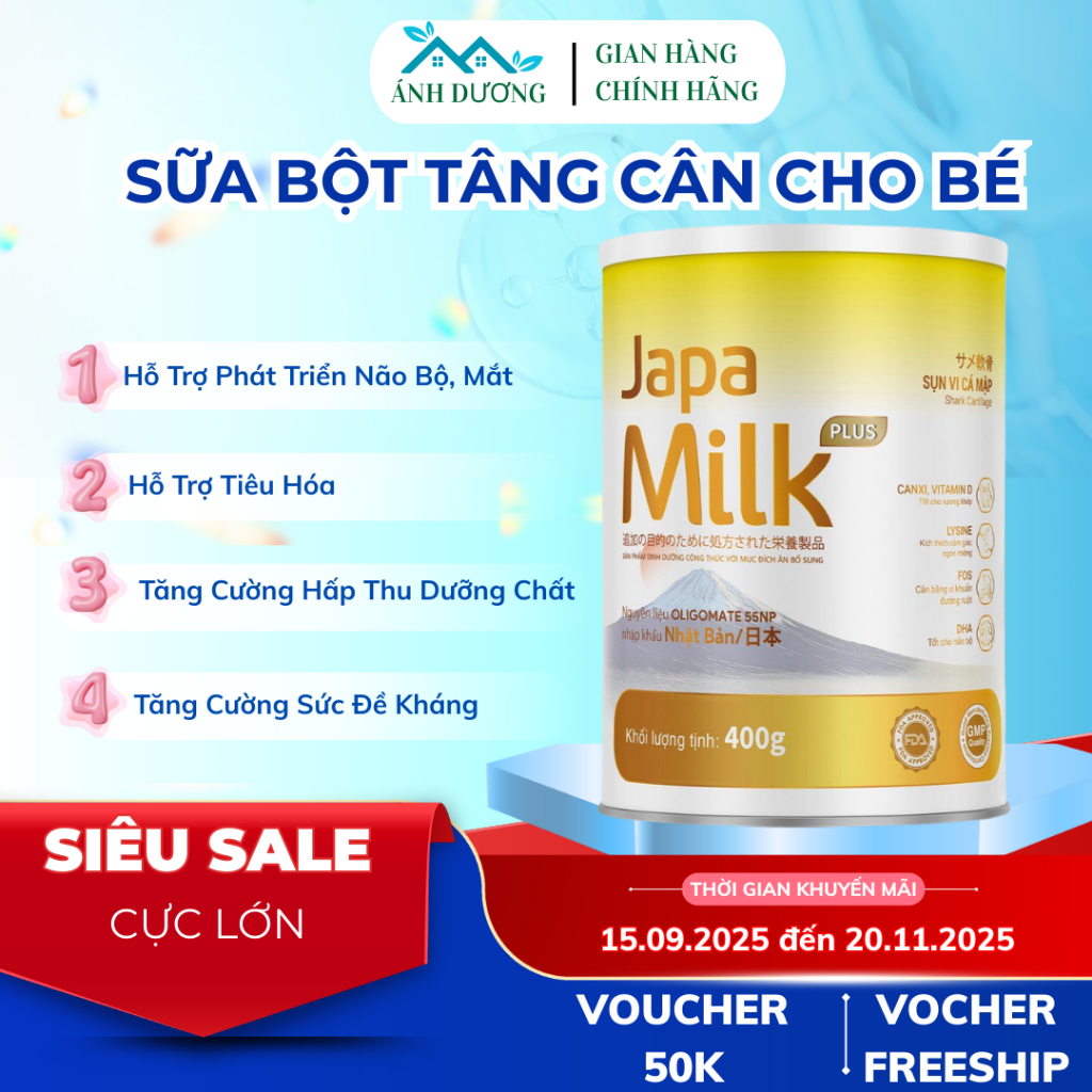 Sữa bột cho bé Japa Milk Uy Tín Làm Đầu