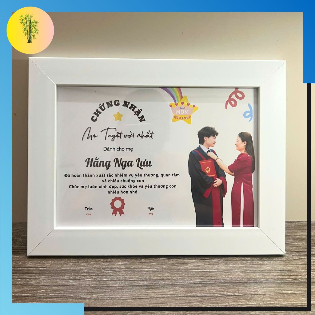 Bằng Khen Tặng Mẹ Ngày 20/10 - 8/3 Và Ngày Sinh Nhật Quà Tặng Mẹ