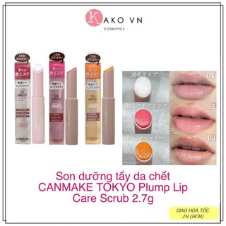 Son Dưỡng Tẩy Da Chết Dưỡng Hồng Môi Canmake Plump Lip Care Scrub 2 trong 1