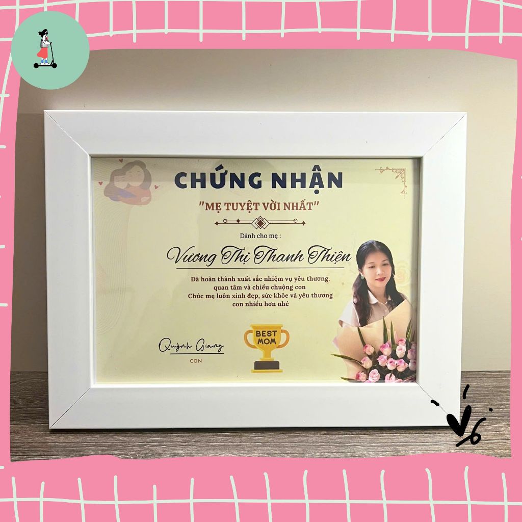 Bằng Khen Tặng Mẹ Ngày 20/10 Ngày Sinh Nhật - Quà Tặng Mẹ Ý Nghĩa