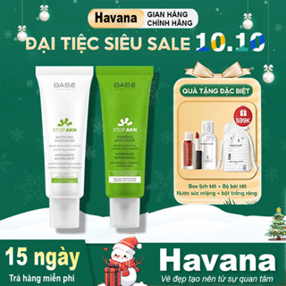 Kem dưỡng BABE cho da dầu mụn Stop AKN Mattifying Moisturiser 50ml