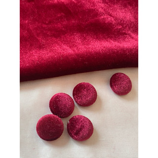 Set 5 Cúc bọc vải nhung đính áo dài,trang phục biểu diễn