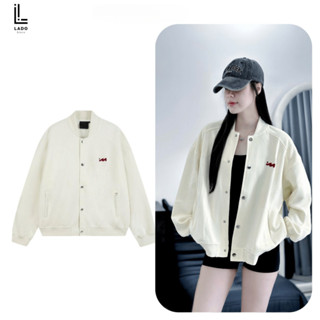    BOMBER NỈ   Áo Khoác Bomber SOLADO Unisex Nỉ 2 Da Cao Cấp Dày Dặn  FORM BOXY  LADO 