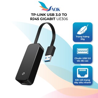 Cổng chuyển đổi TP-Link USB-A Sang Ethernet UE306 - Hàng chính hãng