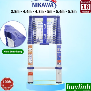 Thang nhôm rút đơn nikawa [nk-44 - 4.4 mét] - [nk-48 new - 4.8 mét] [nk-50 - 5 mét] [nk-54 - 5.4 mét] [nk-60 - 5.8 mét]